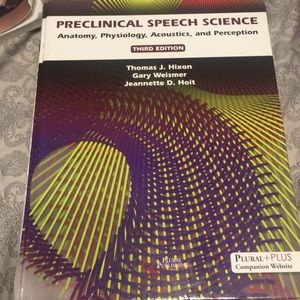 Preclinical speech science third edition book